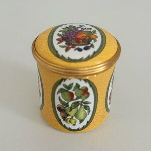 Halcyon Days Enamel Fruit Trinket Box